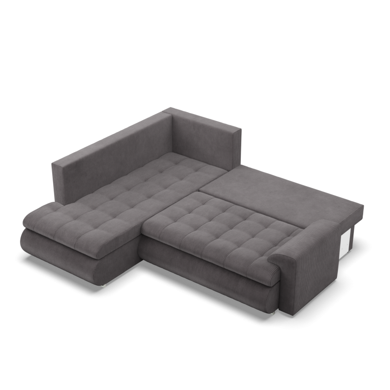 FORESTA LO Poso Corner Sofa, Side - LEFT, Color - DARK GRAY FORESTA LO Poso Corner Sofa, Side - LEFT, Color - DARK GRAY