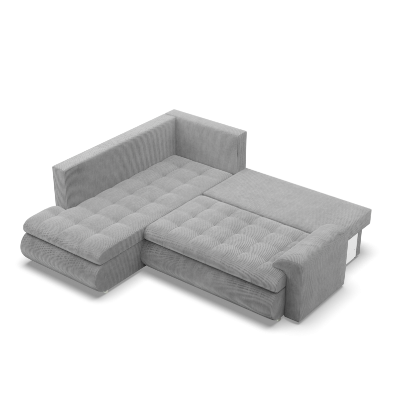 Ecksofa FORESTA LO Poso, Seite - LINKS, Farbe - HELLGRAU Ecksofa FORESTA LO Poso, Seite - LINKS, Farbe - HELLGRAU