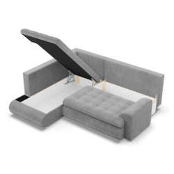 Ecksofa FORESTA LO Poso, Seite - LINKS, Farbe - HELLGRAU Ecksofa FORESTA LO Poso, Seite - LINKS, Farbe - HELLGRAU