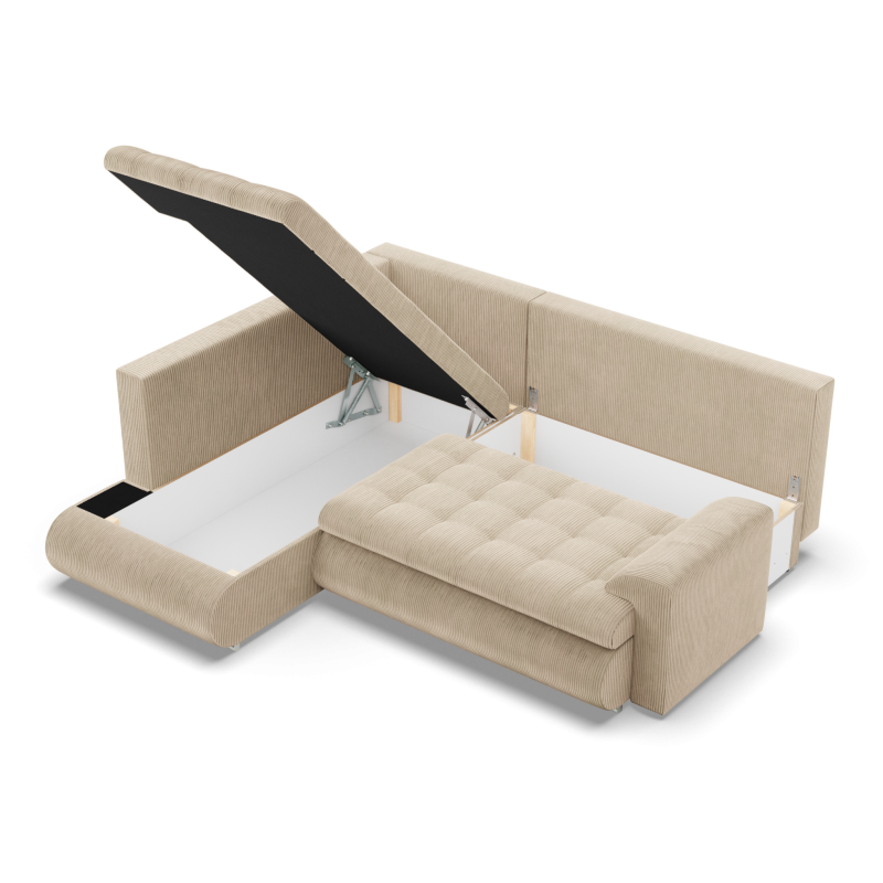 FORESTA LO Poso Corner Sofa, Side - LEFT, Color - BEIGE FORESTA LO Poso Corner Sofa, Side - LEFT, Color - BEIGE