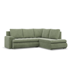 FORESTA LO Poso Corner Sofa, Side - RIGHT, Color - LIGHT GREEN