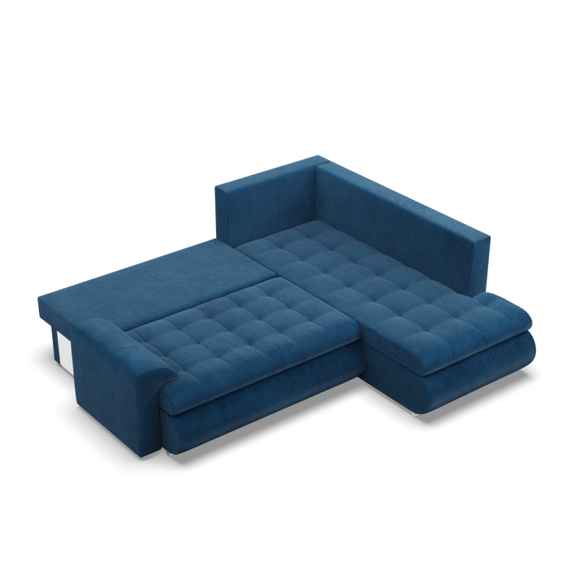 FORESTA LO Poso Corner Sofa, Side - RIGHT, Color - NAVY BLUE FORESTA LO Poso Corner Sofa, Side - RIGHT, Color - NAVY BLUE