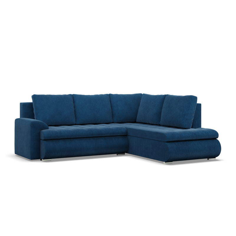 FORESTA LO Poso Corner Sofa, Side - RIGHT, Color - NAVY BLUE FORESTA LO Poso Corner Sofa, Side - RIGHT, Color - NAVY BLUE