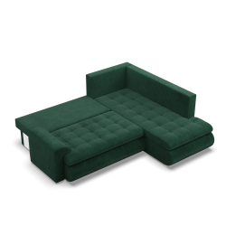 Ecksofa FORESTA LO Poso, Seite - RECHTS, Farbe - FLASCHENGRÜN Ecksofa FORESTA LO Poso, Seite - RECHTS, Farbe - FLASCHENGRÜN