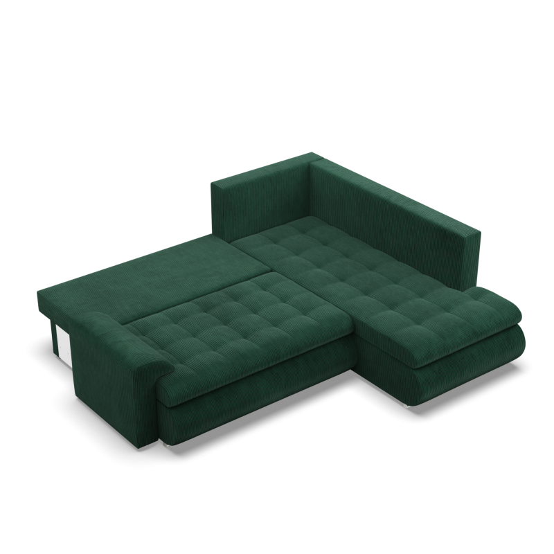 FORESTA LO Poso Corner Sofa, Side - RIGHT, Color - BOTTLE GREEN FORESTA LO Poso Corner Sofa, Side - RIGHT, Color - BOTTLE GREEN