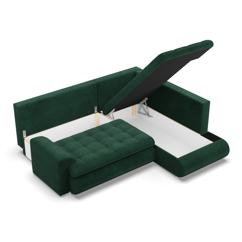 FORESTA LO Poso Corner Sofa, Side - RIGHT, Color - BOTTLE GREEN FORESTA LO Poso Corner Sofa, Side - RIGHT, Color - BOTTLE GREEN