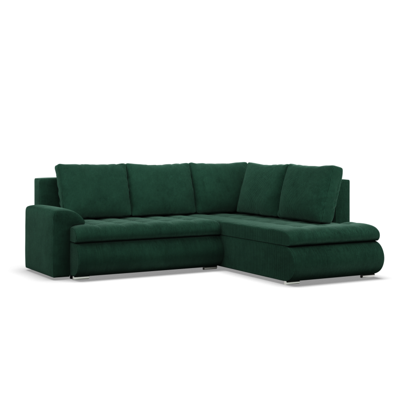 FORESTA LO Poso Corner Sofa, Side - RIGHT, Color - BOTTLE GREEN FORESTA LO Poso Corner Sofa, Side - RIGHT, Color - BOTTLE GREEN