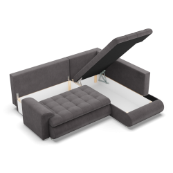 FORESTA LO Poso Corner Sofa, Side - RIGHT, Color - DARK GRAY FORESTA LO Poso Corner Sofa, Side - RIGHT, Color - DARK GRAY