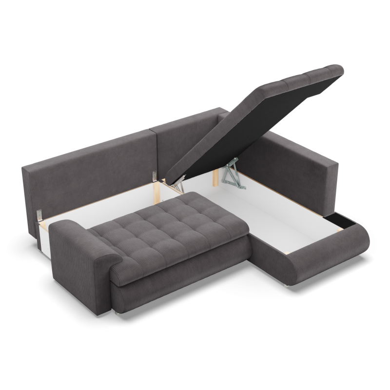FORESTA LO Poso Corner Sofa, Side - RIGHT, Color - DARK GRAY FORESTA LO Poso Corner Sofa, Side - RIGHT, Color - DARK GRAY