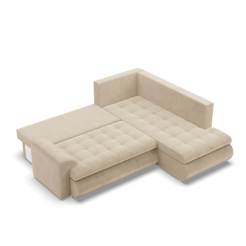 FORESTA LO Poso Corner Sofa, Side - RIGHT, Color - BEIGE FORESTA LO Poso Corner Sofa, Side - RIGHT, Color - BEIGE