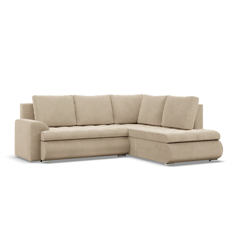 FORESTA LO Poso Corner Sofa, Side - RIGHT, Color - BEIGE FORESTA LO Poso Corner Sofa, Side - RIGHT, Color - BEIGE
