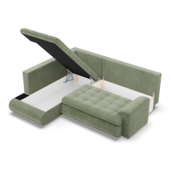 FORESTA LO Poso Corner Sofa, Side - LEFT, Color - LIGHT GREEN FORESTA LO Poso Corner Sofa, Side - LEFT, Color - LIGHT GREEN