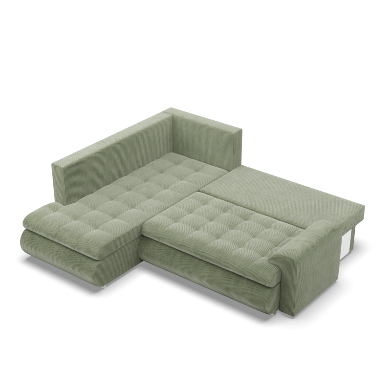 FORESTA LO Poso Corner Sofa, Side - LEFT, Color - LIGHT GREEN FORESTA LO Poso Corner Sofa, Side - LEFT, Color - LIGHT GREEN