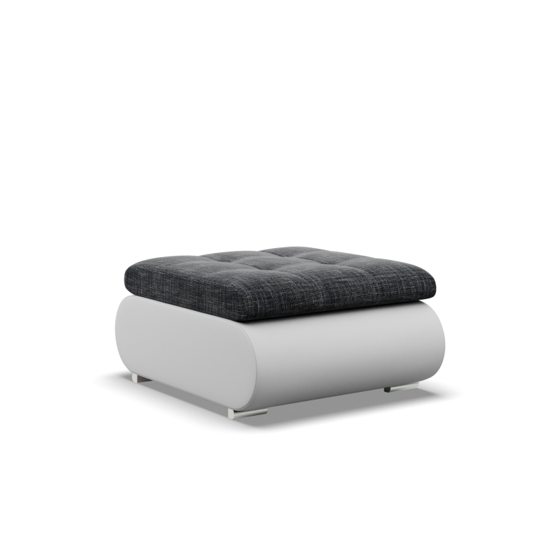 FORESTA Pouf, Color - GRAY + WHITE FORESTA Pouf, Color - GRAY + WHITE
