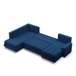 FORESTA ULO Kronos Corner Sofa, Side - LEFT, Color - NAVY BLUE FORESTA ULO Kronos Corner Sofa, Side - LEFT, Color - NAVY BLUE
