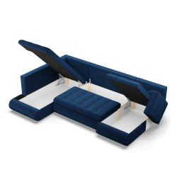 FORESTA ULO Kronos Corner Sofa, Side - LEFT, Color - NAVY BLUE FORESTA ULO Kronos Corner Sofa, Side - LEFT, Color - NAVY BLUE