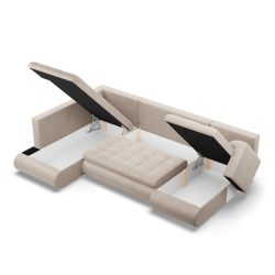 FORESTA ULO Kronos Corner Sofa, Side - LEFT, Color - BEIGE FORESTA ULO Kronos Corner Sofa, Side - LEFT, Color - BEIGE