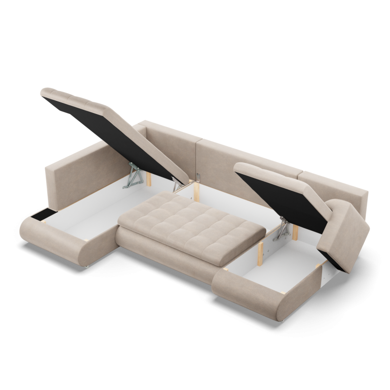 FORESTA ULO Kronos Corner Sofa, Side - LEFT, Color - BEIGE FORESTA ULO Kronos Corner Sofa, Side - LEFT, Color - BEIGE