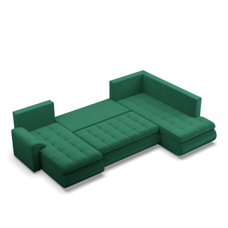 Ecksofa FORESTA ULO Kronos, Seite - RECHTS, Farbe - FLASCHENGRÜN Ecksofa FORESTA ULO Kronos, Seite - RECHTS, Farbe - FLASCHENGRÜN