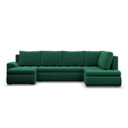 Ecksofa FORESTA ULO Kronos, Seite - RECHTS, Farbe - FLASCHENGRÜN Ecksofa FORESTA ULO Kronos, Seite - RECHTS, Farbe - FLASCHENGRÜN