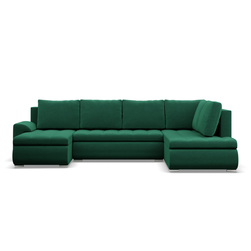 Ecksofa FORESTA ULO Kronos, Seite - RECHTS, Farbe - FLASCHENGRÜN Ecksofa FORESTA ULO Kronos, Seite - RECHTS, Farbe - FLASCHENGRÜN