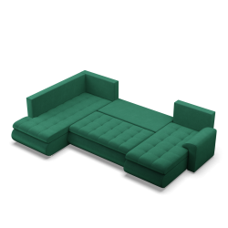 FORESTA ULO Kronos Corner Sofa, Side - LEFT, Color - BOTTLE GREEN FORESTA ULO Kronos Corner Sofa, Side - LEFT, Color - BOTTLE GREEN