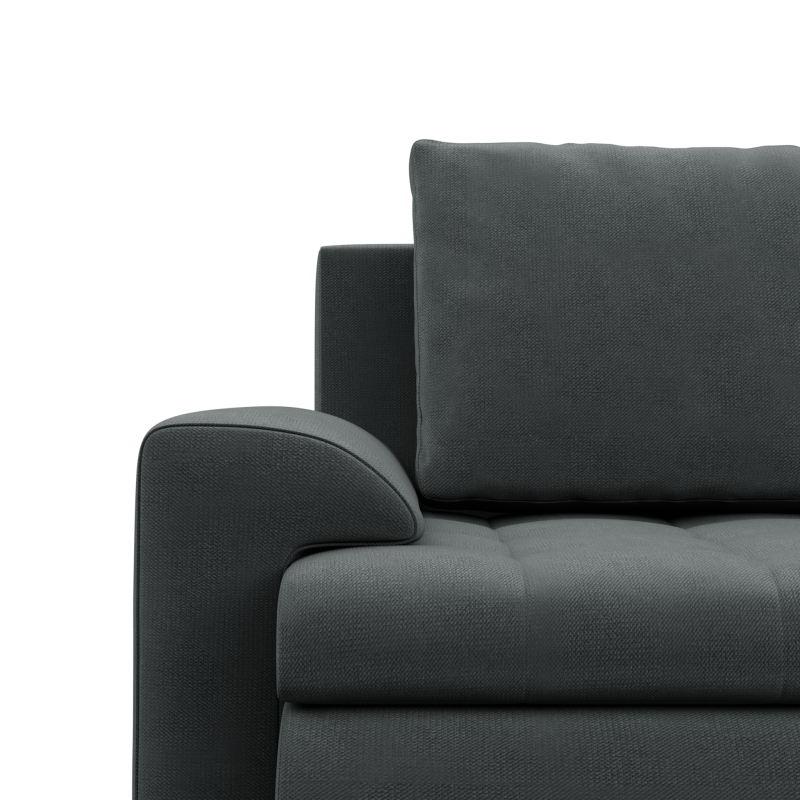 FORESTA ULO Kronos Corner Sofa, Side - RIGHT, Color - DARK GRAY FORESTA ULO Kronos Corner Sofa, Side - RIGHT, Color - DARK GRAY