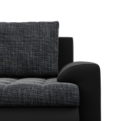 FORESTA ULO Corner Sofa, Side - LEFT, Color - GRAY + BLACK FORESTA ULO Corner Sofa, Side - LEFT, Color - GRAY + BLACK