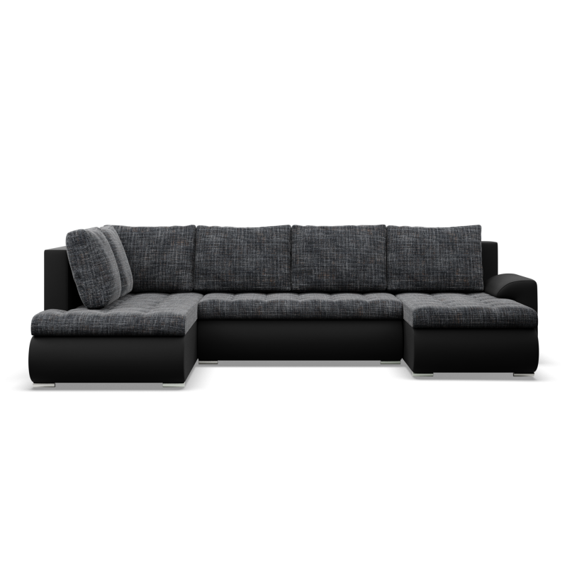 FORESTA ULO Corner Sofa, Side - LEFT, Color - GRAY + BLACK FORESTA ULO Corner Sofa, Side - LEFT, Color - GRAY + BLACK