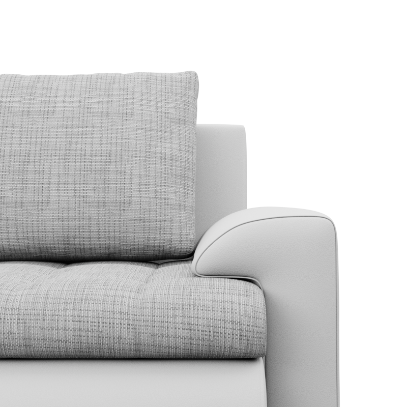 FORESTA ULO Corner Sofa, Side - LEFT, Color - GRAY + WHITE FORESTA ULO Corner Sofa, Side - LEFT, Color - GRAY + WHITE