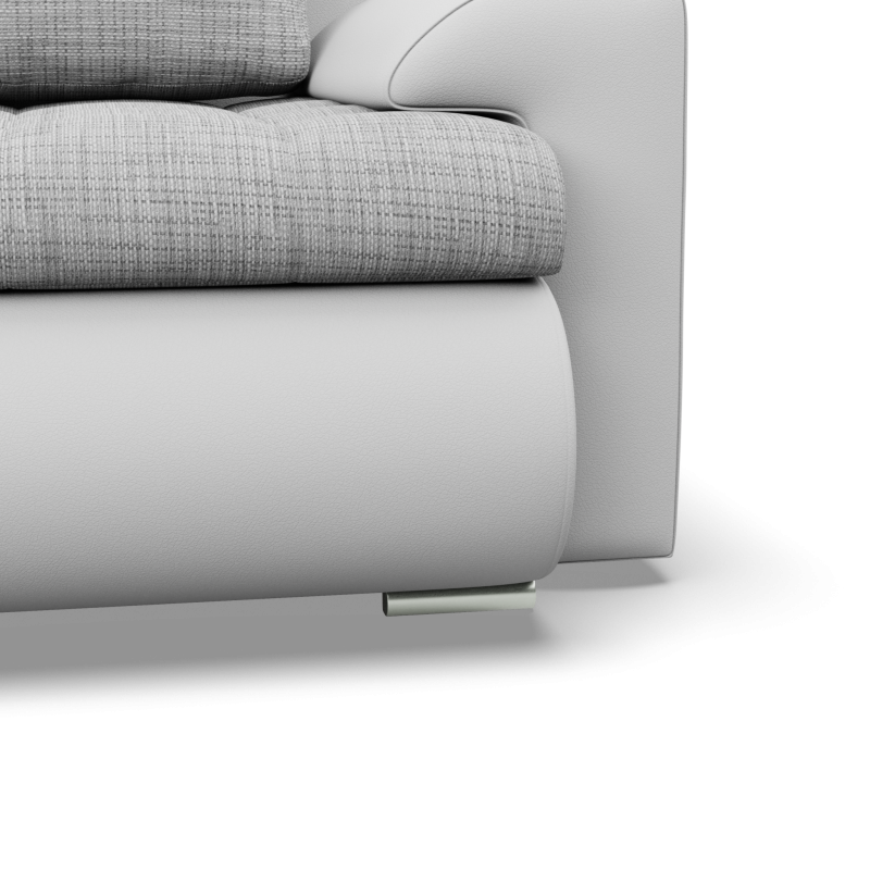FORESTA ULO Corner Sofa, Side - LEFT, Color - GRAY + WHITE FORESTA ULO Corner Sofa, Side - LEFT, Color - GRAY + WHITE