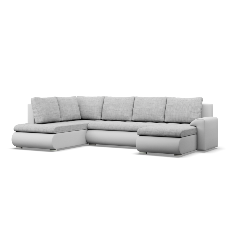 FORESTA ULO Corner Sofa, Side - LEFT, Color - GRAY + WHITE FORESTA ULO Corner Sofa, Side - LEFT, Color - GRAY + WHITE