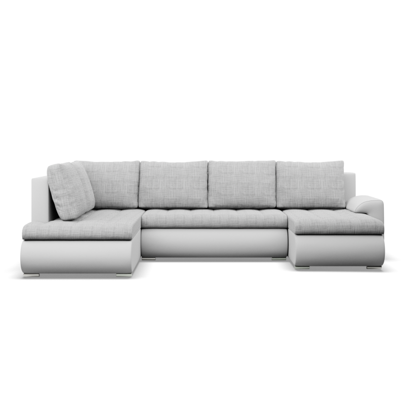 FORESTA ULO Corner Sofa, Side - LEFT, Color - GRAY + WHITE FORESTA ULO Corner Sofa, Side - LEFT, Color - GRAY + WHITE