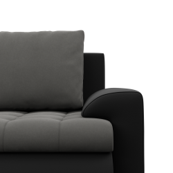 FORESTA ULO Corner Sofa, Side - LEFT, Color - DARK GRAY + BLACK FORESTA ULO Corner Sofa, Side - LEFT, Color - DARK GRAY + BLACK