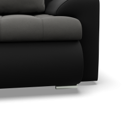 FORESTA ULO Corner Sofa, Side - LEFT, Color - DARK GRAY + BLACK FORESTA ULO Corner Sofa, Side - LEFT, Color - DARK GRAY + BLACK