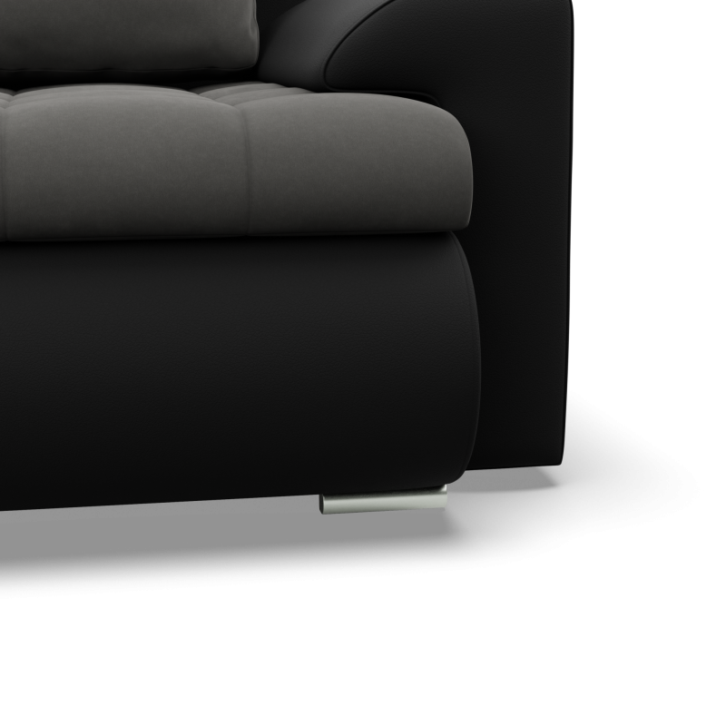 FORESTA ULO Corner Sofa, Side - LEFT, Color - DARK GRAY + BLACK FORESTA ULO Corner Sofa, Side - LEFT, Color - DARK GRAY + BLACK
