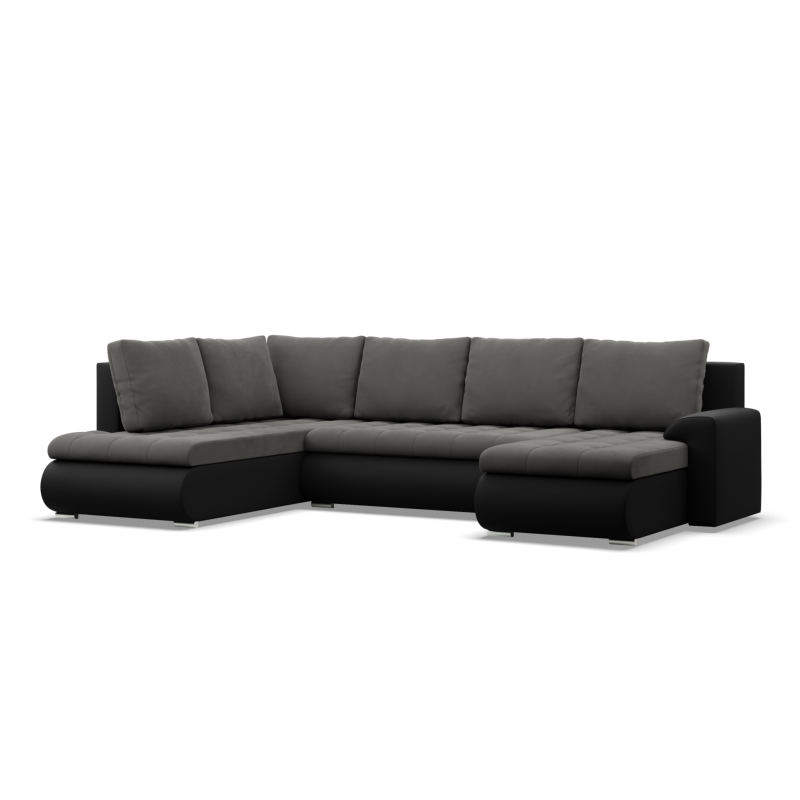 FORESTA ULO Corner Sofa, Side - LEFT, Color - DARK GRAY + BLACK FORESTA ULO Corner Sofa, Side - LEFT, Color - DARK GRAY + BLACK