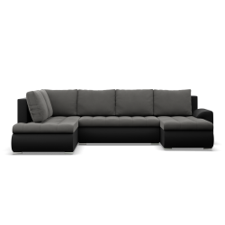 FORESTA ULO Corner Sofa, Side - LEFT, Color - DARK GRAY + BLACK FORESTA ULO Corner Sofa, Side - LEFT, Color - DARK GRAY + BLACK
