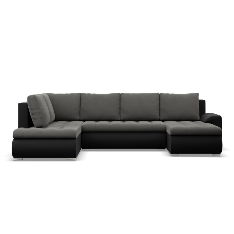 FORESTA ULO Corner Sofa, Side - LEFT, Color - DARK GRAY + BLACK FORESTA ULO Corner Sofa, Side - LEFT, Color - DARK GRAY + BLACK