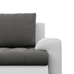 FORESTA ULO Corner Sofa, Side - LEFT, Color - DARK GRAY + WHITE FORESTA ULO Corner Sofa, Side - LEFT, Color - DARK GRAY + WHITE