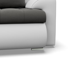 FORESTA ULO Corner Sofa, Side - LEFT, Color - DARK GRAY + WHITE FORESTA ULO Corner Sofa, Side - LEFT, Color - DARK GRAY + WHITE