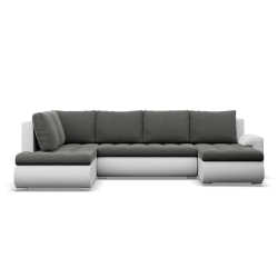 FORESTA ULO Corner Sofa, Side - LEFT, Color - DARK GRAY + WHITE FORESTA ULO Corner Sofa, Side - LEFT, Color - DARK GRAY + WHITE