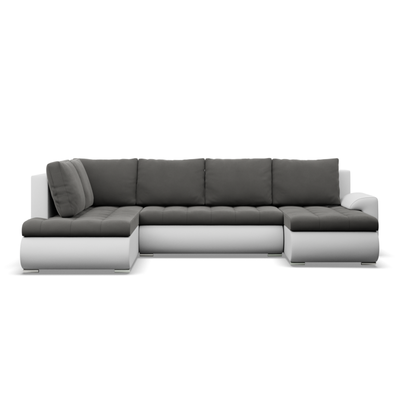 FORESTA ULO Corner Sofa, Side - LEFT, Color - DARK GRAY + WHITE FORESTA ULO Corner Sofa, Side - LEFT, Color - DARK GRAY + WHITE