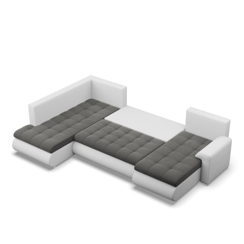 FORESTA ULO Corner Sofa, Side - LEFT, Color - DARK GRAY + WHITE FORESTA ULO Corner Sofa, Side - LEFT, Color - DARK GRAY + WHITE