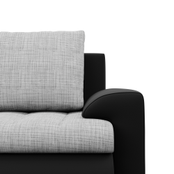 FORESTA ULO Corner Sofa, Side - LEFT, Color - GRAY + BLACK FORESTA ULO Corner Sofa, Side - LEFT, Color - GRAY + BLACK