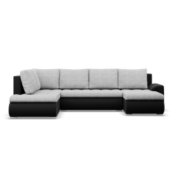 FORESTA ULO Corner Sofa, Side - LEFT, Color - GRAY + BLACK FORESTA ULO Corner Sofa, Side - LEFT, Color - GRAY + BLACK