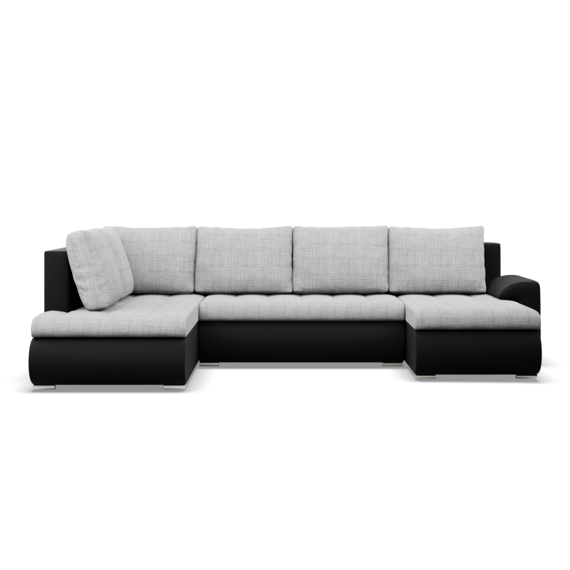 FORESTA ULO Corner Sofa, Side - LEFT, Color - GRAY + BLACK FORESTA ULO Corner Sofa, Side - LEFT, Color - GRAY + BLACK