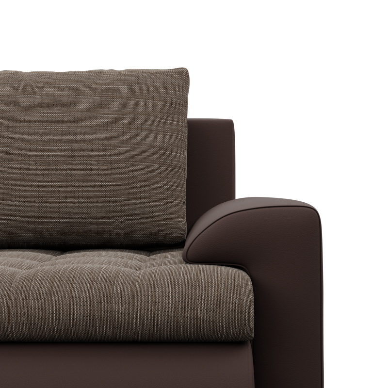 FORESTA ULO Corner Sofa, Side - LEFT, Color - BROWN + CAPPUCCINO FORESTA ULO Corner Sofa, Side - LEFT, Color - BROWN + CAPPUCCINO