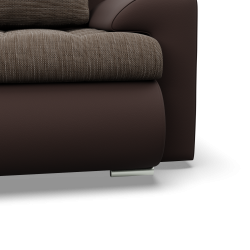 FORESTA ULO Corner Sofa, Side - LEFT, Color - BROWN + CAPPUCCINO FORESTA ULO Corner Sofa, Side - LEFT, Color - BROWN + CAPPUCCINO