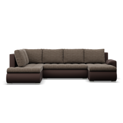 FORESTA ULO Corner Sofa, Side - LEFT, Color - BROWN + CAPPUCCINO FORESTA ULO Corner Sofa, Side - LEFT, Color - BROWN + CAPPUCCINO